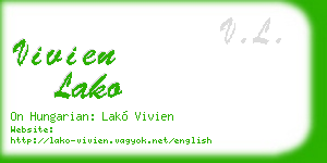 vivien lako business card